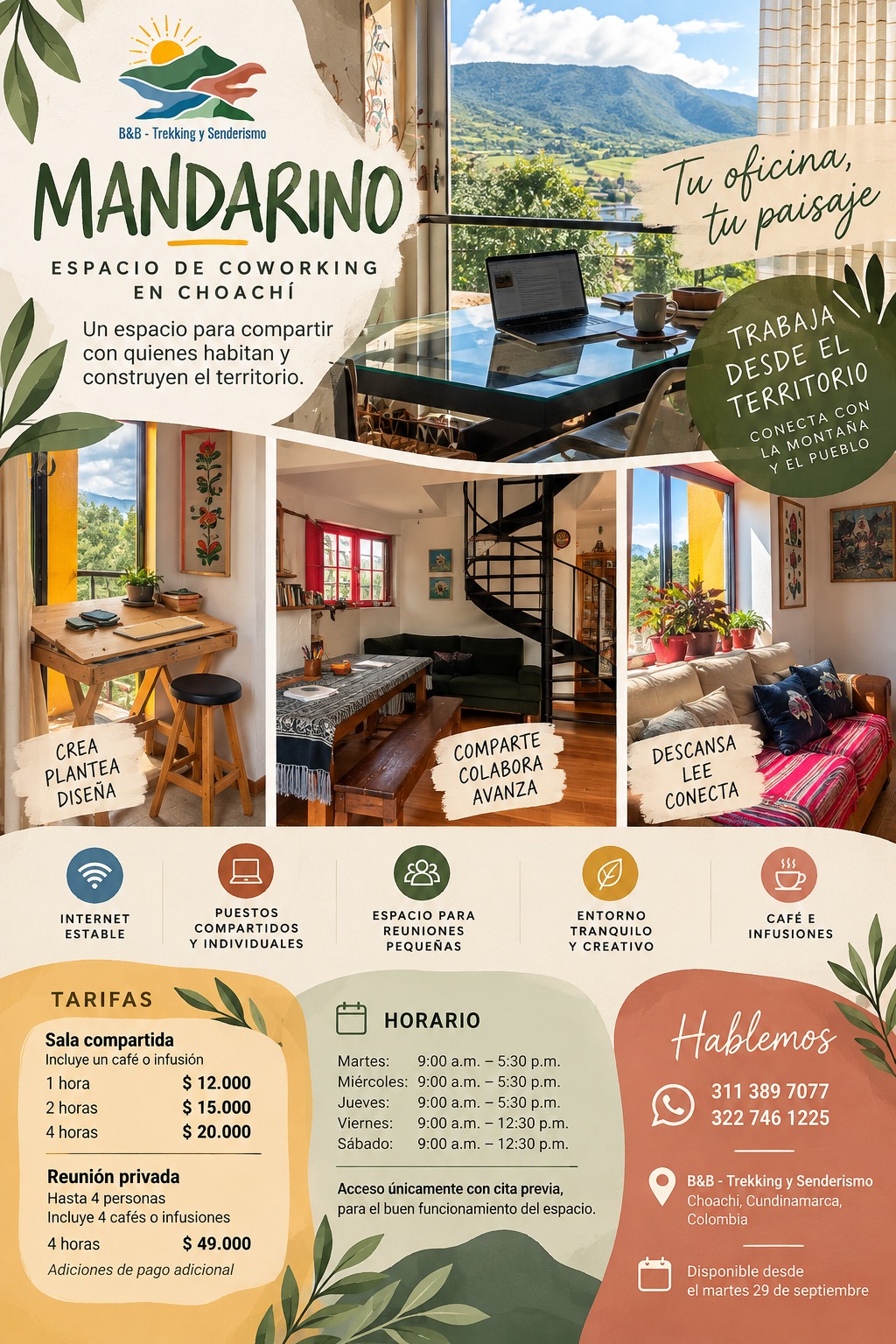 Mandarino - Espacio de Coworking en Choachí
