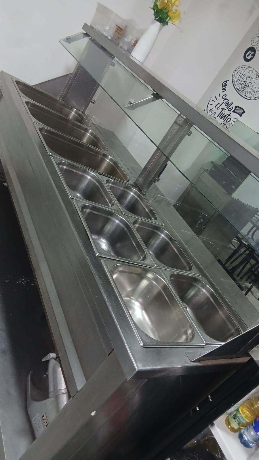 Baño de María en acero con tapas