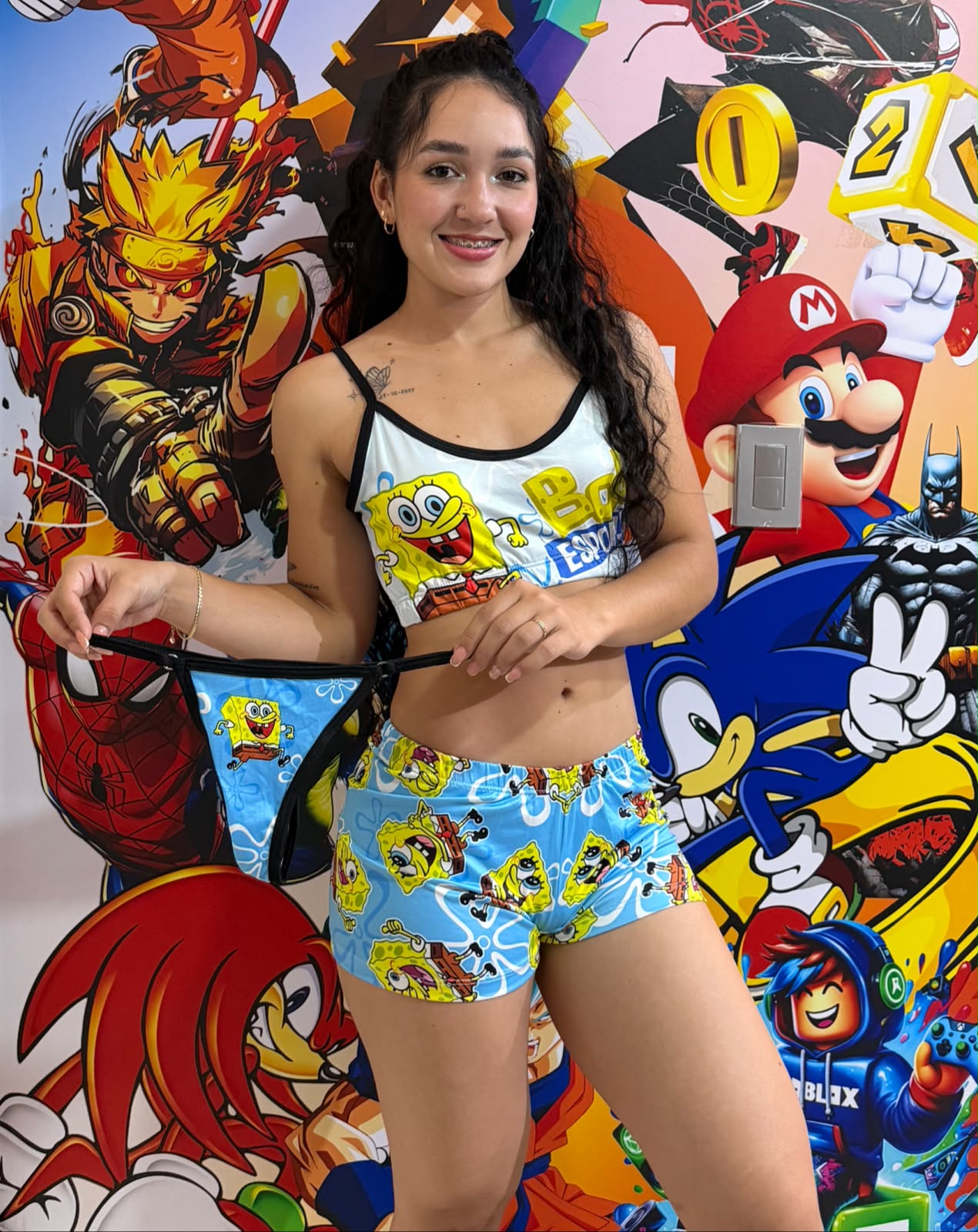 3 piezas ropa interior Bob Esponja