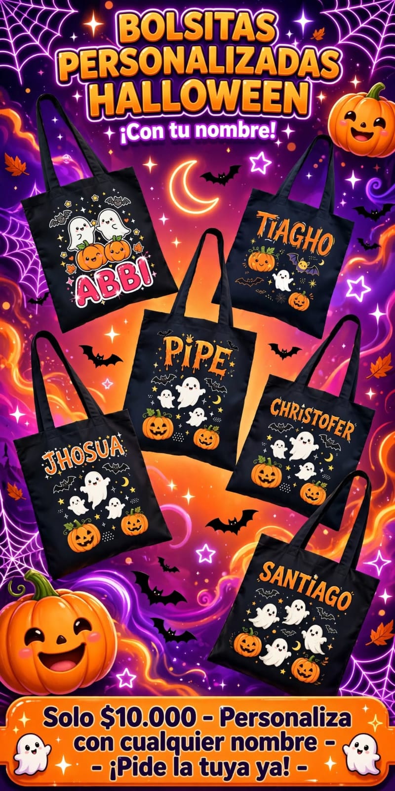 Bolsitas personalizadas de Halloween