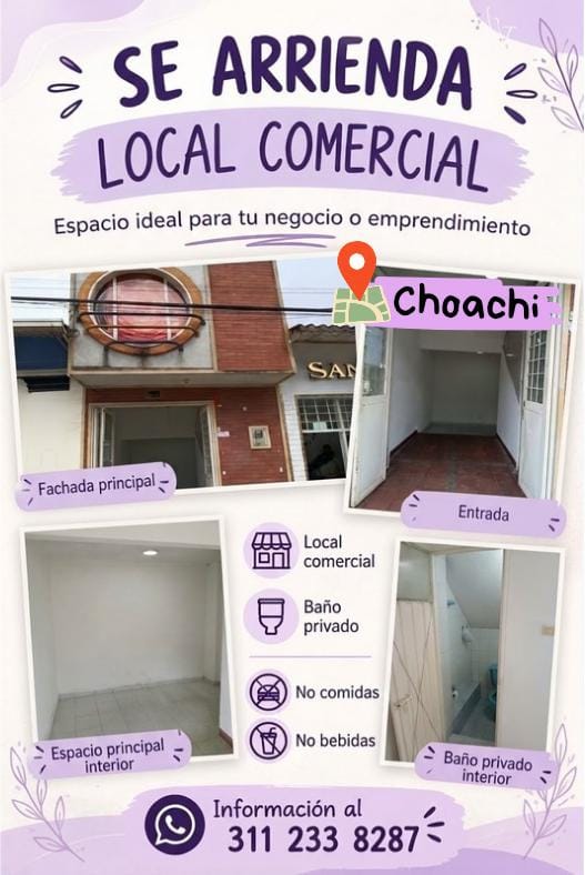 Arriendo de local comercial en Choachí