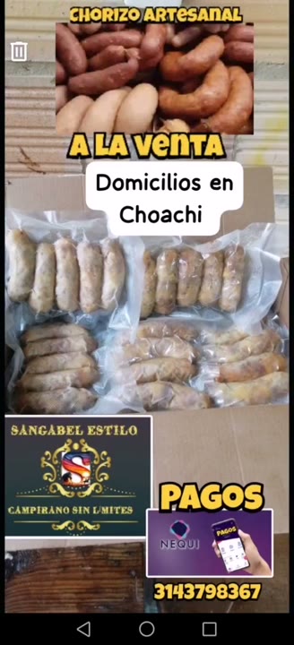 Chorizo artesanal