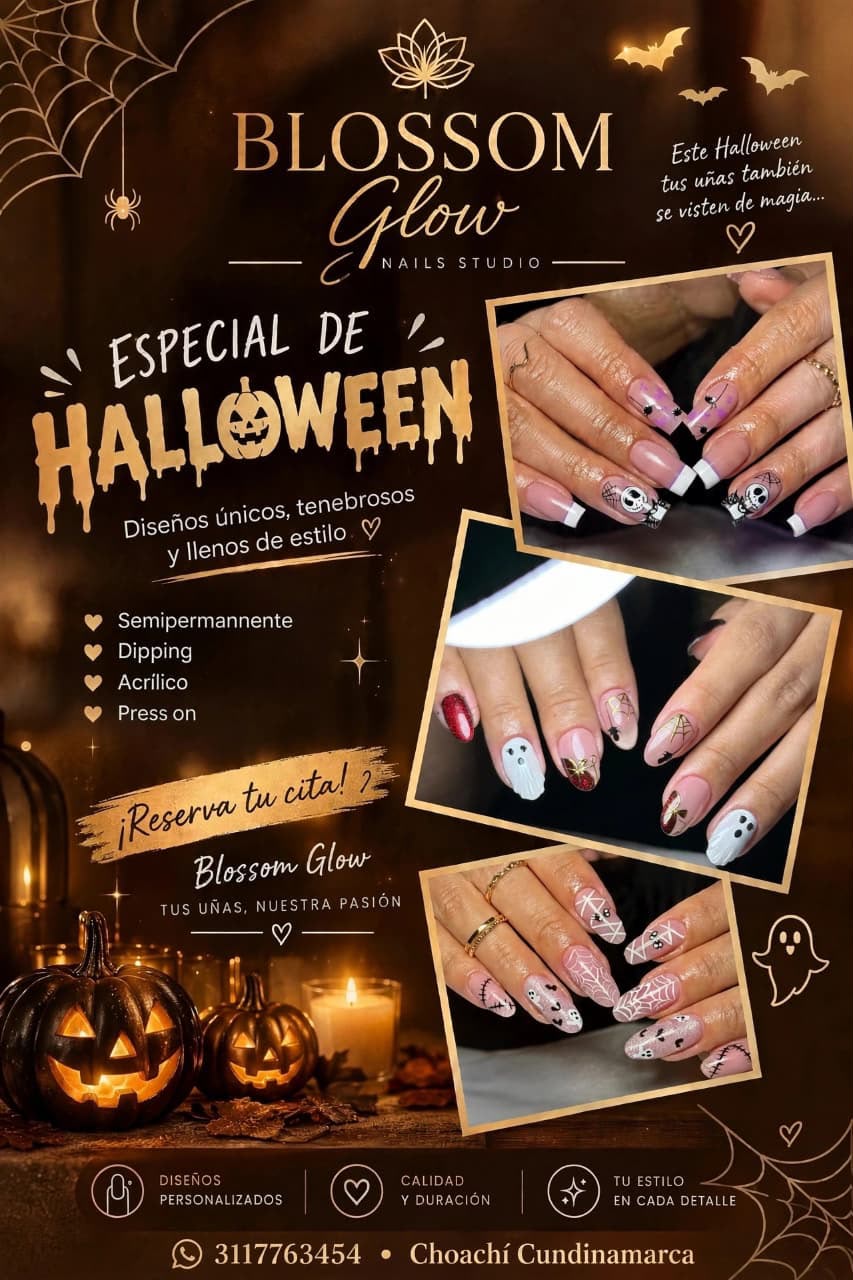 Especial de Halloween – Blossom Glow Nails Studio