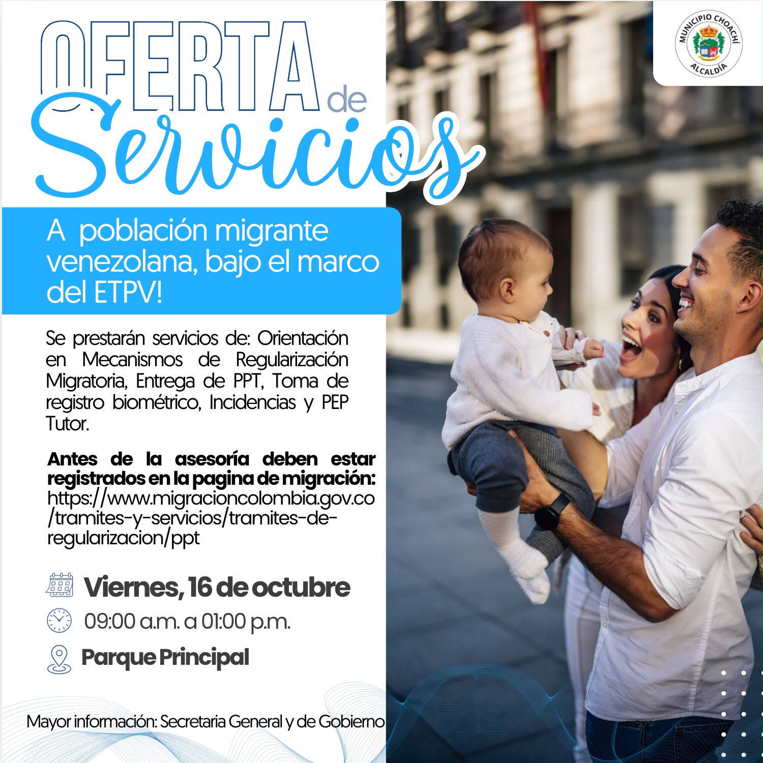 Oferta de Servicios - Población migrante venezolana ETPV